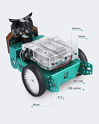 ELEGOO Owl Smart Robot Car Kit for Kids with Nano, Compatible with Arduino
