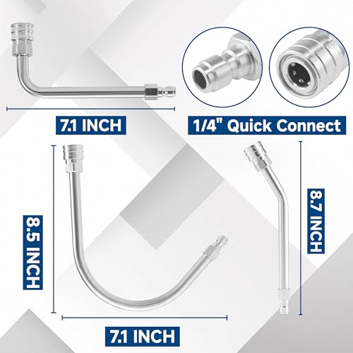 Pressure Washer Extension Wand-30°, 90°, 120° Gutter Cleaner Wand