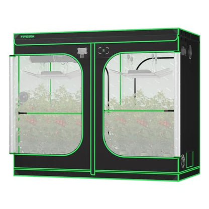 VIVOSUN P848 PRO Grow Tent 4x8 Large Indoor Grow Tents 96"x48"x 80" - size: 96"x48"x80"