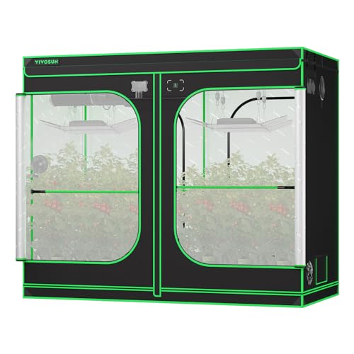VIVOSUN P848 PRO Grow Tent 4x8 Large Indoor Grow Tents 96"x48"x 80" - size: 96"x48"x80"