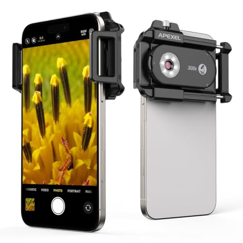 APEXEL 300X Portable Pocket Microscope, Professional for Micro-Organisms