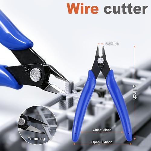 3D Printer Maintenance Cleaning Kit – 30PCS FDM Printer Cleaning Tools Set, Nozzle Cleaning Needles, Wire Cutter, Scrapers, Brushes, Tweezers Deburring Tools for Clog Prevention & Printer Maintenance