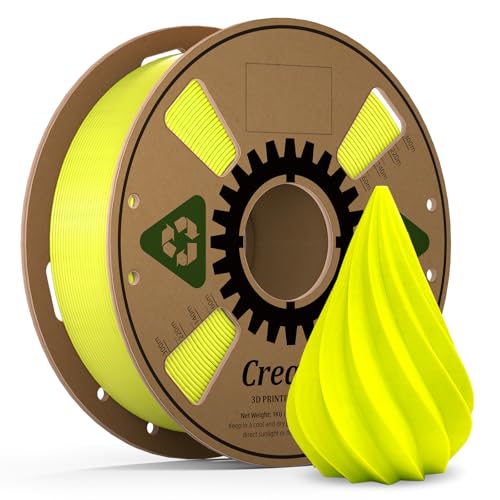 Creator Rapid PLA 3D Printer Filament 1.75mm, High Toughness, Dimensional Accuracy +/-0.02mm, High Fluidity 3D Printing Filament 1kg Spool (Neon Yellow) - color: Hs Pla Neonyellow