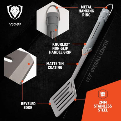 Dalstrong 18" BBQ Grill Spatula - Titanium Nitride Stainless Steel - size: Spatula