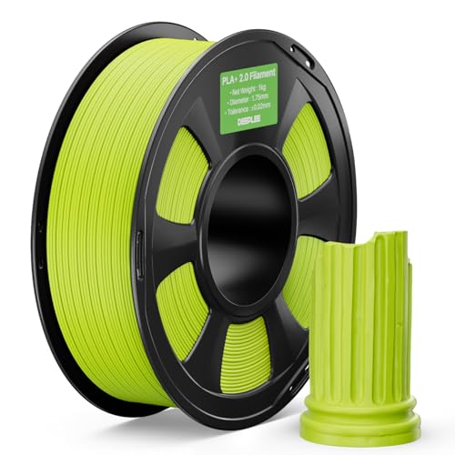 PLA+ 2.0 Filament 1.75mm 3D Printer Filament, Green 1KG - color: 1kg*green