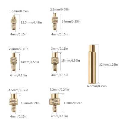 3D Printer Smoothing Soldering Iron Kits: 1Pcs High Temp Soldering Iron - 1Pcs Connector - 6Pcs Brass Soldering Iron Tip M2 M3 M4 M5 M6 M8-120Pcs M3 Hot Melt Insert Nut Bczamd - color: Heat Insert Set
