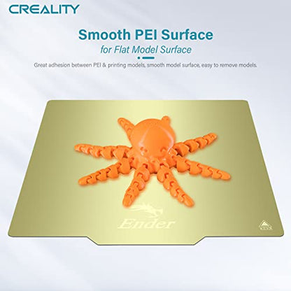 Creality Official Ender 3 Build Plate, 235x235mm Double-Sided Magnetic Bed Plate Smooth+Textured Surface Flexible Removable Printing Platform for Ender 3/3 V2/3 Pro/3 S1/3 S1 Pro/3 V3 SE/K1C/K1 SE - style: Smooth+Textured