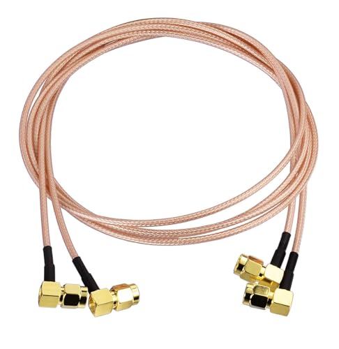 Superbat SMA Cable 3ft RG316 SMA Male to Male Right Angle Coax Cable 2-Pack - size: 36 in, style: Angle 2pcs