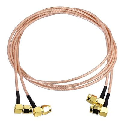 Superbat SMA Cable 3ft RG316 SMA Male to Male Right Angle Coax Cable 2-Pack - size: 36 in, style: Angle 2pcs