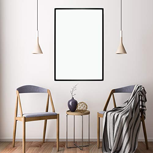 JILoffice Magnetic White Board, Dry Erase Board 36 x 24 Inch - color: Black, size: 36"W x 24.1"H