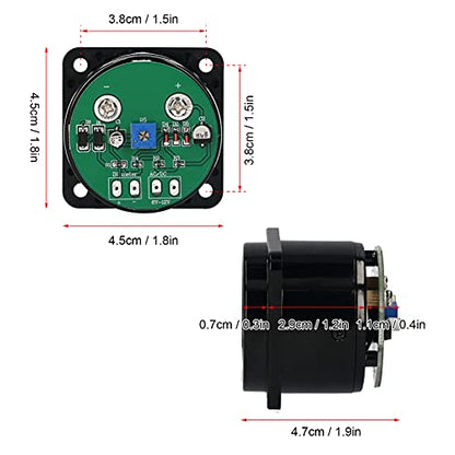 Pongnas 2PCS VU Meters, Multimeter Tester Multimeters with Adjustable Resistor CQ-45-Y for Power Amplifier
