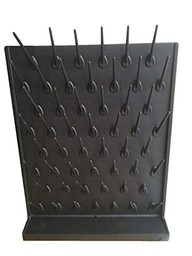 Lab Drying Rack 52 Pegboard, Black - color: Black, size: 52pegs