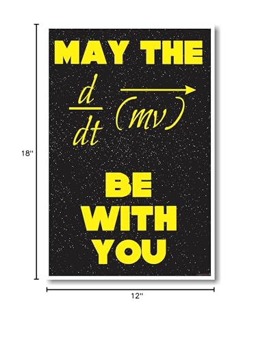 May The Force Be With You - NEW Classroom Science Physics Poster