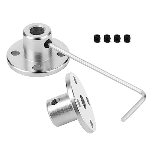 2-Pack 3mm Flange Shaft Coupling High Hardness Metal Axis Bearing Fittings DIY Model Accessory Rigid Flange Guide Shaft Coupler Motor Connector - size: 3mm
