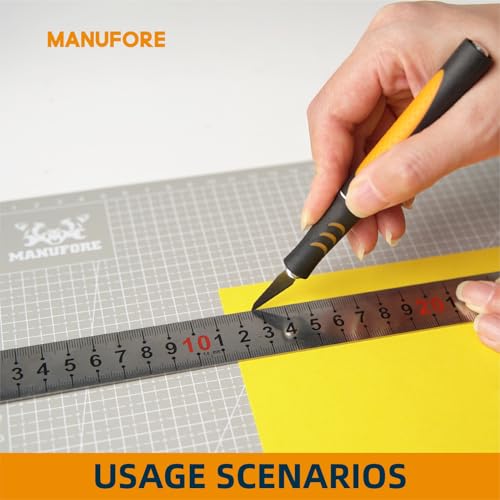 MANUFORE Cutting Mat A3, A4, A5 Set Centimeter and Inch Scale Self Healing