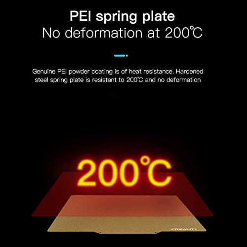 Creality CR-6 SE PEI Print Bed Kit, 3D Printer Parts Printing Plate Frosted PEI Surface and Magnetic Bottom Sheet Flexible Steel Platform for CR-6 SE 255 * 245 * 2mm - size: CR-6 SE