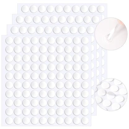 JANYUN 1500 Pcs Sticky Dots 15 mm Round Putty Clear Double Sided Tape - size: 15mm Round 1500pcs