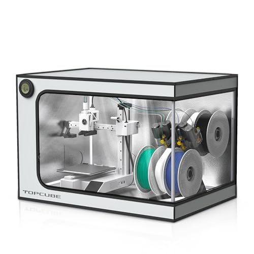 TOPCUBE 3D Printer Enclosure for Bambu Lab A1 Mini Combo with LED Light - size: A1 mini Combo