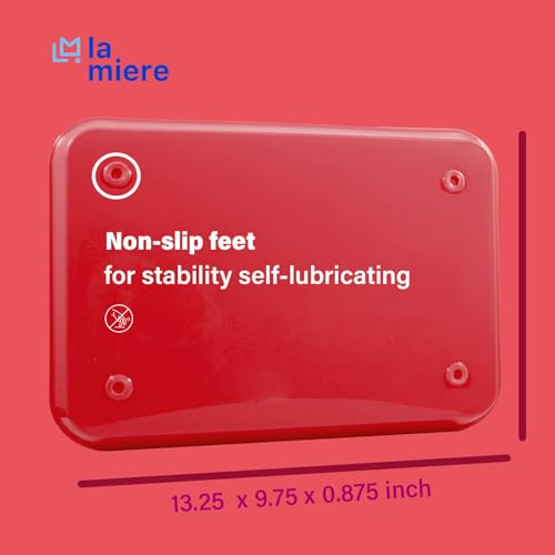 LA MIERE 1Pcs Autoclavable Dental Procedure Tray Lockable Set up Flat Trays Size B (Ritter),Plastic Instrument B-Lok Flat Trays, 13.25 x 9.75X 0.875 Inches (1, Viva Magenta) - color: Viva Magenta, size: 1