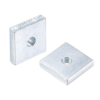 uxcell Square Nuts, M5x18mmx4mm Zinc-Plated Metric Coarse Thread Assortment Kit, 25 Pcs - size: M5x18mmx4mm