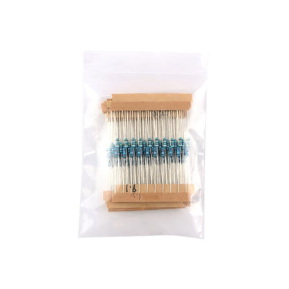 1080Pcs Resistor Kit - 1/4W 1% Precision Metal Film Resistors Assortment for DIY Electronics, 0-10 Ohm Range