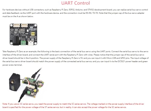 Serial Bus Servo Driver Board with Servo Power Supply and Control Circuit, Suitable for ST/SC Series Serial Bus Servos, Supports Controlling up to 253 ST/SC Series Serial Bus Servos at the Same Time - color: Bus Servo