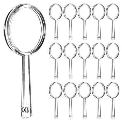 100Pcs Mini Plastic Handheld 5X Magnifying Glass Bulk for Kids