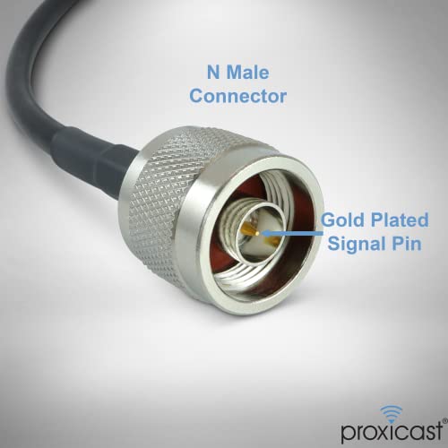 Proxicast 10 ft RPSMA Male to N Male 50 Ohm Low-Loss CFD240 Coax Cable - size: CFD240, style: 10 ft