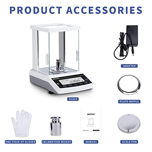 Analytical Balance 0.0001g 120g Precision Lab Scale 0.1mg Accuracy - size: 0.0001g*120g