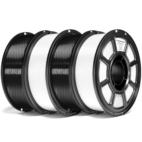 Silk Pla Plus Filament 4KG Bundle,1.75mm+/- 0.02 mm, Black*2+Red*2 - color: A-1kg*4 Black+black+white+white