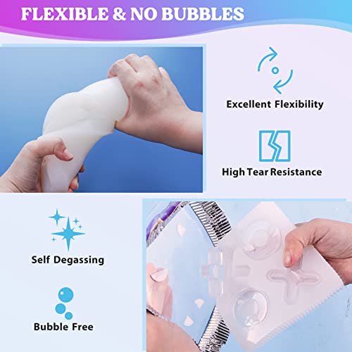 LET'S RESIN 8oz Silicone Mold Making Kit, Fast Cure Liquid Silicone Rubber - size: 8oz
