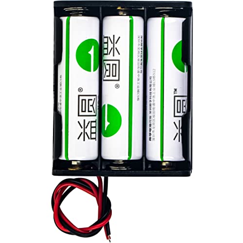 whiteeeen 2pcs 3 AA Battery Holder 3 x 1.5V AA Cell Battery Holder Box Case with Wire Leads 3 Slots 4.5V - size: AA 3 x 1.5V = 4.5V
