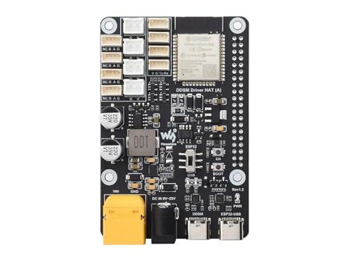 Waveshare Direct Drive Servo Motor Driver Board, Support ESP Now, Integrates ESP32 and Control Circuit, Suitable for DDSM Series Hub Motors