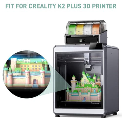 2026 Upgrade Double Sided Build Plate for Creality K2 Plus - color: Kaleidoscope + Starry Sky