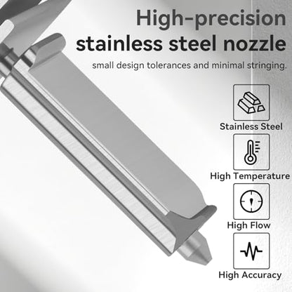 Upgrade A1/ A1 Mini/ A2L Quick-Swap Hotend 0.4mm Stainless Steel Nozzle - size: 0.4mm Stainless Steel Nozzle