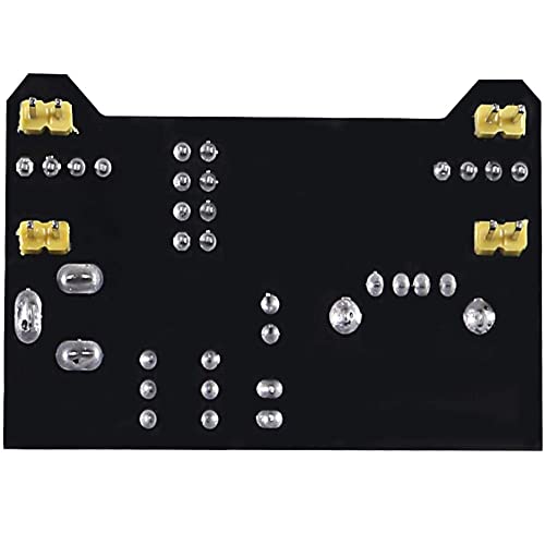 4PCS 3.3V 5V MB102 Breadboard Power Supply Module, with 9V Battery Clip Power Cable 2.1x 5.5mm Male DC Jack Plug DC 6.5-12V USB for Arduino.