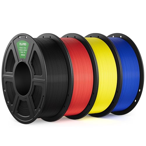 PLA PRO 3D Printing Filament 1.75mm 4KG Black/Red/Yellow/Blue - color: Black & Red & Yellow & Blue