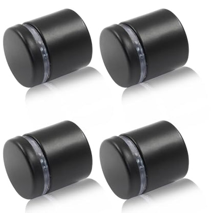 1" x 1" Sign Standoff Screws, Acrylic Black, 4 Pcs - color: Black, size: 1" x 1",4 Pcs