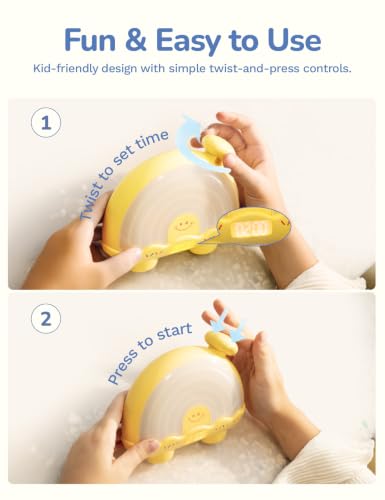 Timer Pal, Rainbow Visual Timer for Kids/Adults, 0-99 Minutes Light Timer - color: Yellow