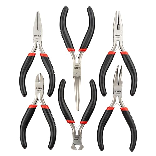 Sunex Tools - 6 PIECE MINI PLIERS SET IN STORAGE TRAY