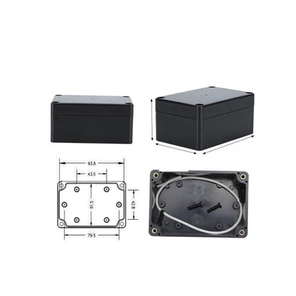 Project Box for Electronics - 2PCS Electrical Enclosure, Junction Box ABS Plastic Dustproof Waterproof IP65, with 4PCS M16 Cable Glands Black (3.94x2.68x1.97 inch(100x 68 x50 mm) - size: 3.94x2.68x1.97 inch(100x 68 x50 mm) 2PCS