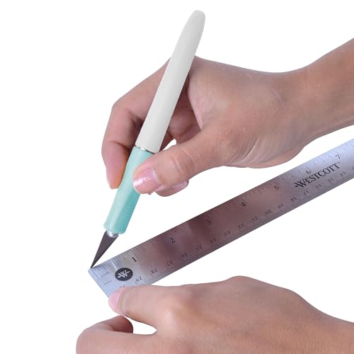 Westcott Precision Hobby Knife for Crafting and DIYs, Includes Four #11 Replacement Blades (17863) - size: Tool and Replacement Blades