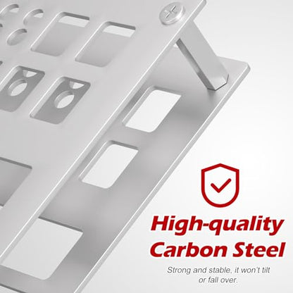 Screwdriver Organizer Holder Rack: Height Adjustable (Silver) - color: Silver