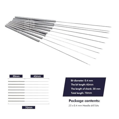 3D Printer Nozzle Cleaning Kit: 20PCS 0.4mm Nozzle Cleaner, by 5APLUSREPRAP - size: 0.4mm