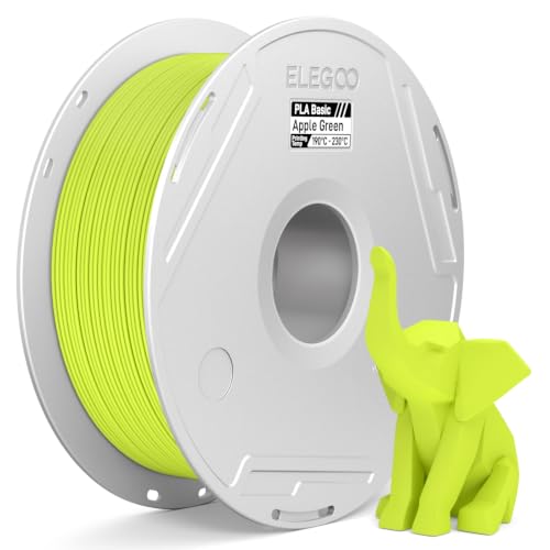 ELEGOO PLA Basic 3D Printer Filament 1.75mm Apple Green 1KG - color: Pla Apple Green