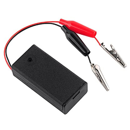 3V 2 Cell AA Battery Holder Case with ON/Off Switch Alligator Clip