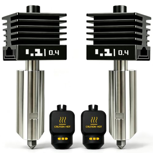 2‑Pack 0.4mm P2S Hotend for Bambu Lab P2S Nozzle X2D/H2D/H2S/A1/A1 Mini - style: 2PK 0.4mm