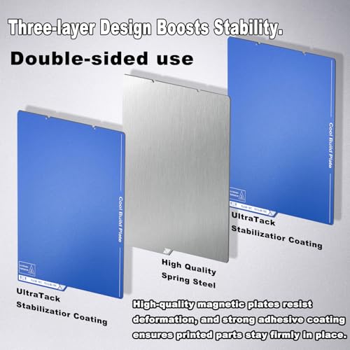 Cold Texture PEI Build Plate for Anycubic Kobra S1/Kobra X/Kobra 4 - size: 264x276mm