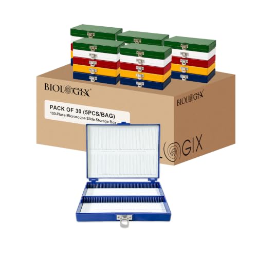 Microscope Slide Box, 100-Place, Foam Liner, 30 Pcs - size: Foam Lining