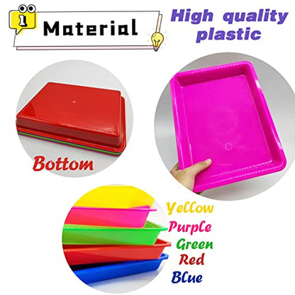 10 Pack Activity Plastic Crafts Art Tray,12.4”x 9.3" x 1.2" - size: Medium